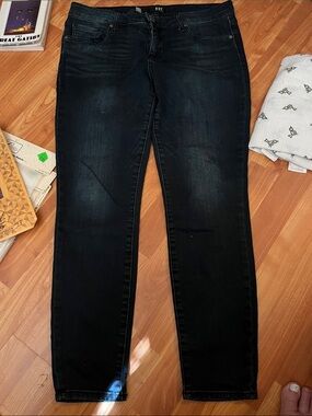 Kut from the Kloth Dark Blue Donna Ankle Skinny Jeans Size 8